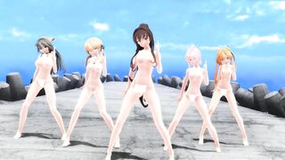 【MMD】Ikki Tousen - Breakwater!【R-18】