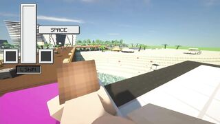 minecraft Jenny | pier city rooftop sex overlooking the beach