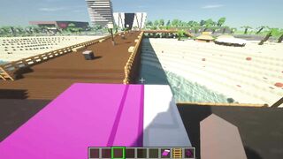 minecraft Jenny | pier city rooftop sex overlooking the beach