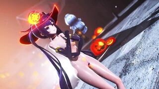 0424 -【R18-MMD-4K】Genshin Impact 原神 Mona - Happy Halloween