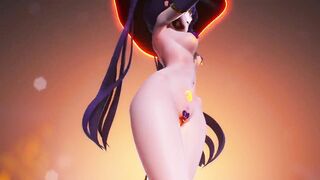 0424 -【R18-MMD-4K】Genshin Impact 原神 Mona - Happy Halloween