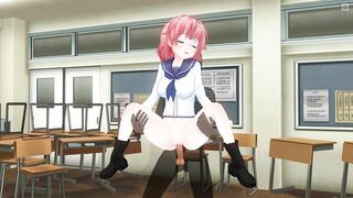 3D HENTAI Lifting fuck schoolgirl