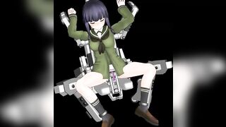 【SEX TOY-MMD】Gagaga Kitakami - Sex machine【R-18】