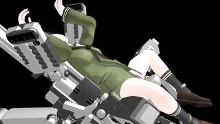 【SEX TOY-MMD】Gagaga Kitakami - Sex machine【R-18】