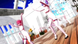 【MMD】Rem & Rum - Melancholic 【R-18】