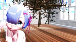 【MMD】Rem & Rum - Melancholic 【R-18】