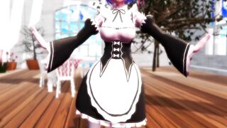 【MMD】Rem & Rum - Melancholic 【R-18】