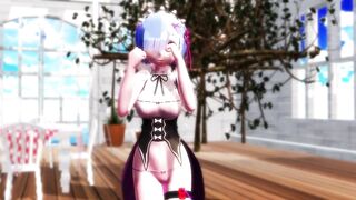 【MMD】Rem & Rum - Melancholic 【R-18】