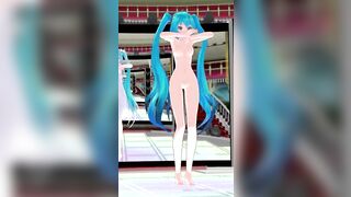 【MMD】Hatsune Miku - Midsummer letter rainbow (Phone camera)(X-ray) 【R-18】