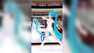 【MMD】Hatsune Miku - Midsummer letter rainbow (Phone camera)(X-ray) 【R-18】