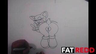 Drawing Sonic Rouge the Bat