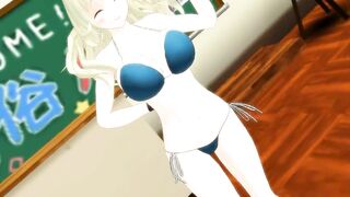 【SEX-MMD】Futanari atago - Sweet Magic【R-18】