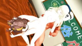 【SEX-MMD】Futanari atago - Sweet Magic【R-18】