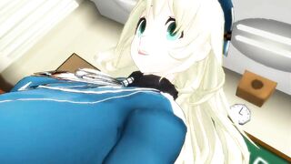 【SEX-MMD】Futanari atago - Sweet Magic【R-18】