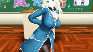 【SEX-MMD】Futanari atago - Sweet Magic【R-18】