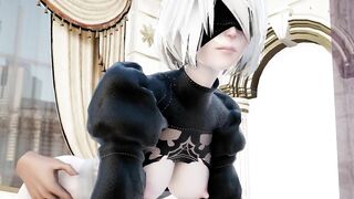 【MMD R-18 SEX DANCE】NIER AUTOMATA TASTY SEX WHITE ASS HOT セクシーな性的フレーバー [MMD]