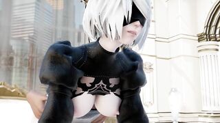 【MMD R-18 SEX DANCE】NIER AUTOMATA TASTY SEX WHITE ASS HOT セクシーな性的フレーバー [MMD]