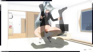 3D HENTAI Fucked in her Room