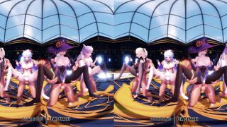 Genshin Impact - Group Dance & Orgy [UNCENSORED HENTAI 4K MMD]