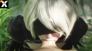 [RFF#99] HENTAI 2B BLOWJOB