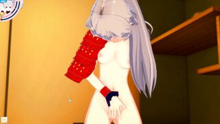 3D HENTAI TEST VIDEO (Tomoe Gozen Masturbation)