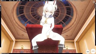 3D HENTAI Ayanami from Azur Lane Masturbation and Cum