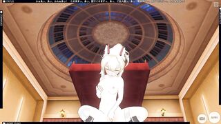 3D HENTAI Ayanami from Azur Lane Masturbation and Cum