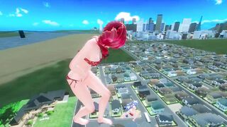 (Sound) MMD Giantess Growth - Pool Remix