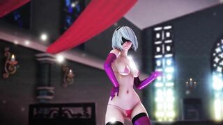 Hentai Mmd - [a]ddiction - 2B NUDE Version (leviathan)