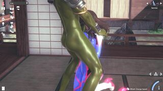 Monster Fucks many Girls - SM Maid, Busty Kimono Girl, D.va, FF13 Club Girl, Asian Succubus