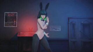 Mmd R18 Fubuki Bunny Suit Girl who is Anal Specialist