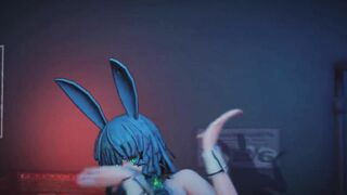 Mmd R18 Fubuki Bunny Suit Girl who is Anal Specialist