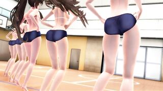 【MMD】I love Kiss Me at the gym【R-18】