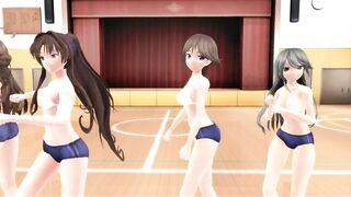 【MMD】I love Kiss Me at the gym【R-18】