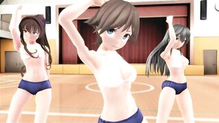 【MMD】I love Kiss Me at the gym【R-18】