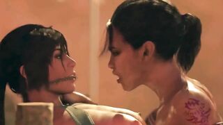 Hentai 3D uncensored Lara Croft X Sheva alomar Africa detour