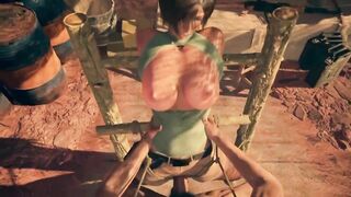 Hentai 3D uncensored Lara Croft X Sheva alomar Africa detour