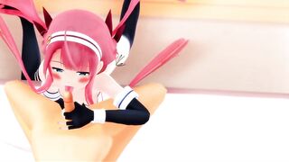 【SEX-MMD】Efu-chan seriously squeezes!【R-18】