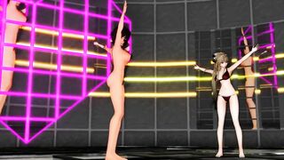 【MMD】Swimsuit Yui Takashi & Sento Isuzu - LUVORATOR RRRRY!【R-18】