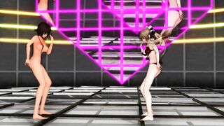 【MMD】Swimsuit Yui Takashi & Sento Isuzu - LUVORATOR RRRRY!【R-18】