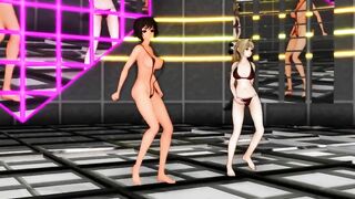 【MMD】Swimsuit Yui Takashi & Sento Isuzu - LUVORATOR RRRRY!【R-18】