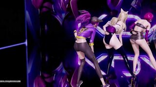 [MMD] Stellar - Marionette Kpop Striptease Dance Ahri Akali Kaisa Evelynn Seraphine KDA Popstar