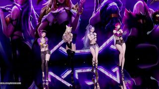 [MMD] Stellar - Marionette Kpop Striptease Dance Ahri Akali Kaisa Evelynn Seraphine KDA Popstar