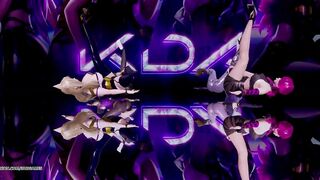 [MMD] Stellar - Marionette Kpop Striptease Dance Ahri Akali Kaisa Evelynn Seraphine KDA Popstar