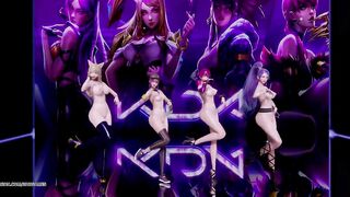 [MMD] Stellar - Marionette Kpop Striptease Dance Ahri Akali Kaisa Evelynn Seraphine KDA Popstar