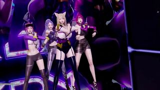 [MMD] Stellar - Marionette Kpop Striptease Dance Ahri Akali Kaisa Evelynn Seraphine KDA Popstar