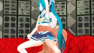 【SEX-MMD】Miku is a kitten【R-18】