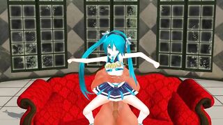 【SEX-MMD】Miku is a kitten【R-18】