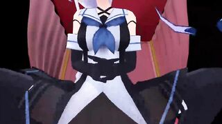 【SEX-MMD】Umikaze Cowgirl【No sound】【R-18】