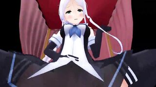 【SEX-MMD】Umikaze Cowgirl【No sound】【R-18】